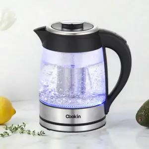 키친플라워 쿠킨 유리 망 티포트 1.8L KEK-GF181GT