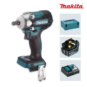 마끼다 DTW300RTE 18V 5.0Ah 배터리x2팩 충전임팩렌치+케이스포함 330Nm DTW285후속 1/2인치 12.7mm 연부