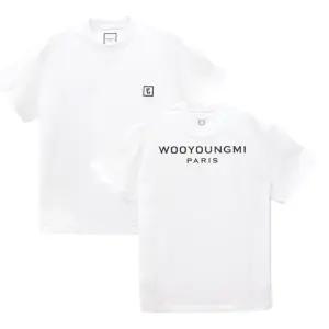 우영미 백로고 남성 반팔티셔츠 W251TS07701W