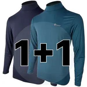 원 플러스 원 겨울 기모 남자 반폴라 긴팔 작업복 상의 BTR412 등산 작업티 티셔츠 기능성 남성