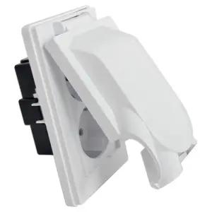 일신 둥근형 매입2구 콘센트 방적형 14039 방우덮개/욕실/매입형/방우/방수형/안전/화장실/주방/방수/거실