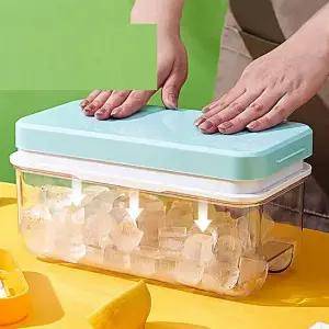 실리콘 푸쉬 32구 얼음트레이 아이스볼 메이커 얼음 보관통 트레이