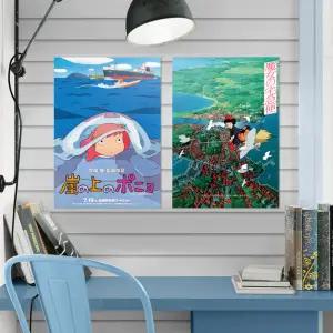 지브리포스터 영화포스터 토토로 포뇨 펠트 패브릭포스터