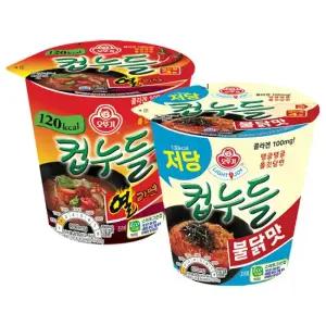 컵누들 열라면 6개 + 저당 불닭맛컵 6입