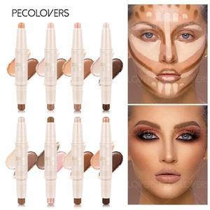 1개입 얼굴 윤곽 조형 스틱 - 2-in-1 하이라이트 & 컨투어 데일리 뷰티 루틴 필수품