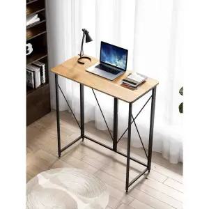 높은 스탠딩 이동식 수동 책상 테이블 키높이 서서 접이식