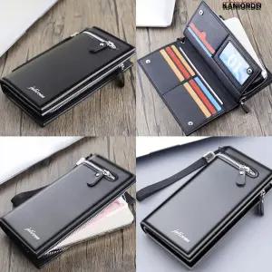 지퍼 장지갑 남자 여행용 손 지갑 핸드폰 카드 지폐 수납 케이스