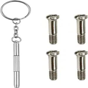 레이밴 웨이퍼 RB2140/RB4340 선글라스용 이지안 4개 교체 나사 RB 프레임용 안경 힌지 수리 키트 미니