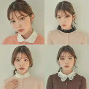 여성용 레이스 페이크카라 넥카라 레이어드 넥케이프 모음