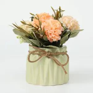 미니 수국 조화 화분 카페 사무실 플랜테리어 피치