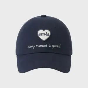 이미스 HEART WAPPEN BALL CAP-NAVY
