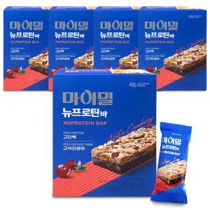 대상웰라이프 마이밀 뉴프로틴바 건강간식(21gx12개입)5박스,고단백 영양 간식