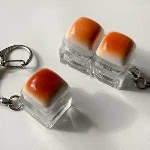 반짝반짝 LED 청축 키캡 키보드키링 2구 키링고리 키캡키링 가방고리 에어팟 아이폰17