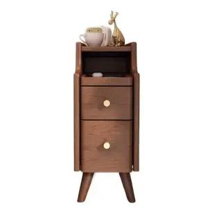 고급 원목 틈새 수납 사이드 거실 선반 협탁 제품 침실 좁은 침실 서랍 침대 2단 침대 초소형 수납장 20cm