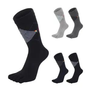 아놀드파마 남자 장목 무좀 정장 아가일 체크 발가락양말 5족세트 AM06-L