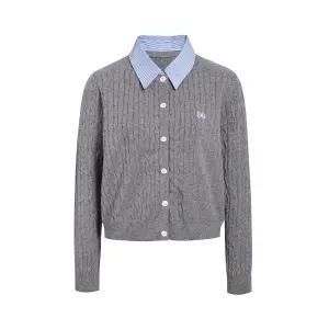 [롯데백화점]제이제이지고트 [S/S버전] 시그니처 카라 레이어드 케이블 가디건 GS4N1PO411