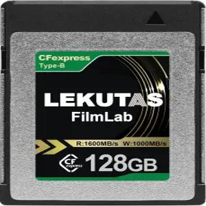 LEKUTAS 128GB CF익스프레스 타입 B 메모리 카드 카메라 8K RAW용 R1600MB/s W1000MB/s CFX xqd 니콘