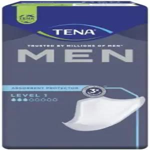 TENA 남성용 레벨 1 요실금 패드 - 빛 흡수성 세심한 일상 보호 냄새 관리 24 카운트