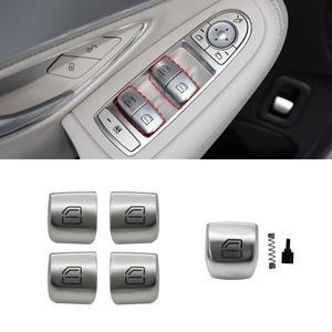 자동차 파워 윈도우 스위치 버튼 커버 캡 Konb 교체 메르세데스 벤츠 C GLC 클래스 W205 C180 C200 GLC260