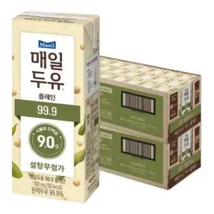 매일 두유 플레인 99.9 190ml 48개
