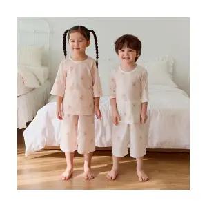 강아지 모달메쉬 칠부실내복(3color)