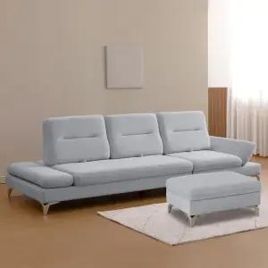 레브 4인 아쿠아텍스 조야 패브릭 스윙 소파 2colors 스툴포함)