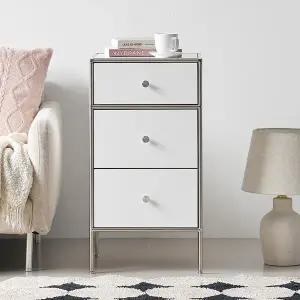 [지베스]시엘 400 3칸 미드센츄리 수납 서랍장 협탁