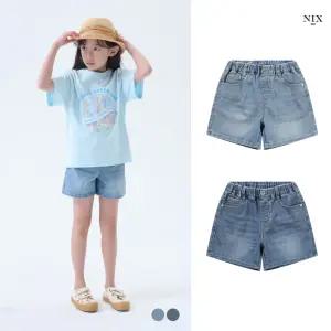 [NIXKIDS]여아) M톤/ICE 워싱 풀밴딩 3부 쇼츠 (FKAMCDH950P)