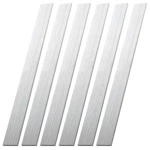 6061 알루미늄 플랫바 1/8 x 1 12인치 6개입 T6511 솔리드 밀재 범용 가공용 플레이트