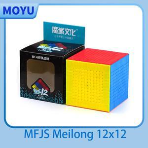 [JudyCube] Moyu Meilong 12x12 매직 스피드 큐브 스티커가 없는 전문 Fidget Toys MFJS 12 Cubo Magico 퍼