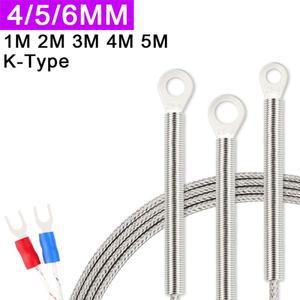 K형 패치 감지 와이어 열전대 냉간 프레스 노즈 프로브 센서 원형 구멍 온도 측정 표면 엔드 페이스 가스켓