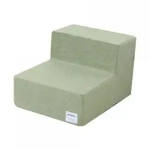 애견소파계단 강아지 패브릭 계단 2단 그린 애견 슬개골 스텝 1P