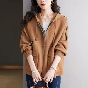 빛채운 여성가디건 러블리 아우터 후드탑 봄가을 루즈핏 빅사이즈 카디건 OPH3