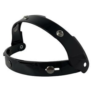 YMTSGEQ 레트로 3-스냅 헬렘 버블 바이저, 오픈 페이스 3/4 헬멧용 쉴드 뒤집기(블랙 브래킷)