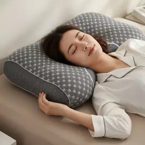 밴프 브리즈베개 통기성 고급 수면 거북목 경추 고탄력 솜 두툼한베개