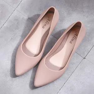 소프트 젤리 재질 여자 데일리룩 로우 통굽힐 구두여성펌프스 슬링백 토오픈슈즈 웨딩 메리제인 청키 둥근