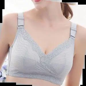 작아보이는 트루리즈 미니마이저 브라 빅사이즈 그레이 노와이어