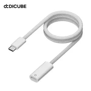 디큐브 애플 펜슬 1세대 호환 충전 케이블 라이트닝 어댑터 커넥터 연장선 50cm(화이트)