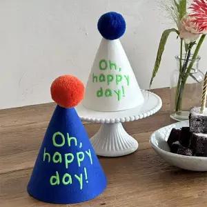생일 파티용 펠트 모자 남녀 사진 촬영용 예쁜 파티모자