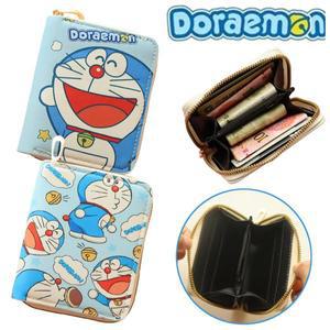 도라에몽 만화 지 애니메이션 주변기기 휴대호환 Pu 짧은 동전 보관 가방 신호환 ID 카드 소지자 어린이 돈