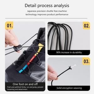 넥타이가없는 1쌍  레이스 키트 라운드 테니스  넥타이 신발 끈 러닝 운동화 살로몬 악세사리