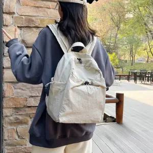 경량 방수 여성백팩 260g 캔버스 데일리백 학생가방 여행 등산 캠핑 3color
