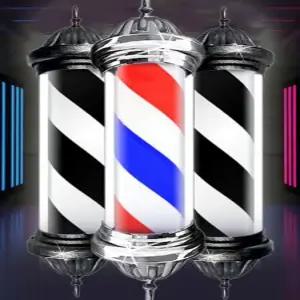 미용실싸인볼 LED 이발소 사인볼 미장원 바버샵 미용실