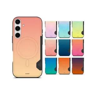 갤럭시S26 (S942) 솔리드 그라데이션 투카드 마그네틱 범퍼 케이스 맥세이프 호환 카드포켓