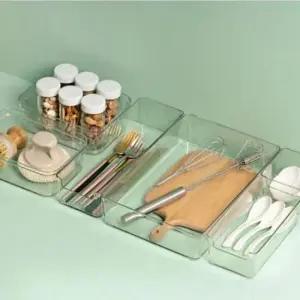 [생활] 서랍 정리함 투명 박스 보관함 트레이 5종 세트