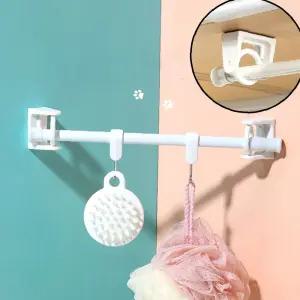 튼튼한 봉걸이 부착식커튼봉 부착식 고정 설치 브라켓 커튼봉 압축봉 무타공 홀더