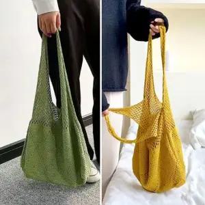 여자 여름 니트 핸드백 캐주얼 비치 손가방 패션 가방 니트가방 니트솔더백 니트백