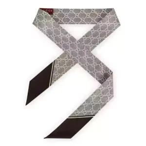 디몬트 구찌 여성 GG 넥 보우 실크 스카프(브라운) 812250 3G001 9865