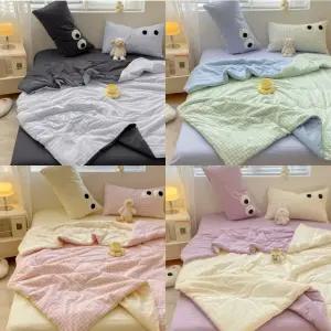 쁘띠체크차렵이불 여름이불 시원한이불 간절기 차렵 귀여운이불 먼지없는이불 패드 차렵이불