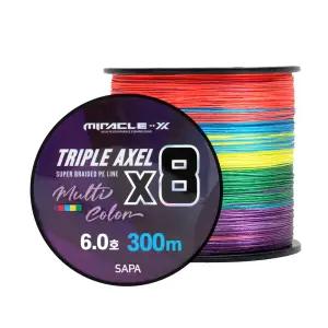 싸파 미라클 트리플악셀 8합사 300M 6호 오색 멀티